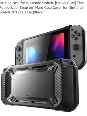 Mumba Heavy Duty Slim Case For Nintendo Switch Black & Clear Original 2017
